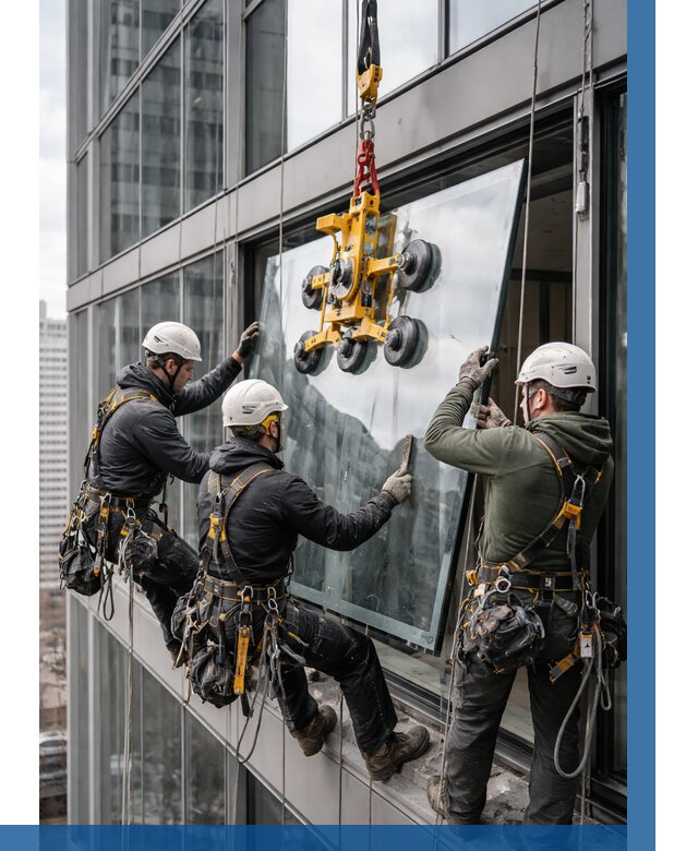 Фасадное остекление зданий под ключ в Миассе от 10170 р. | ВЫСОТНИК-Мсс