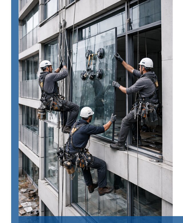 Фасадное остекление и монтаж витражей зданий в Миассе под ключ