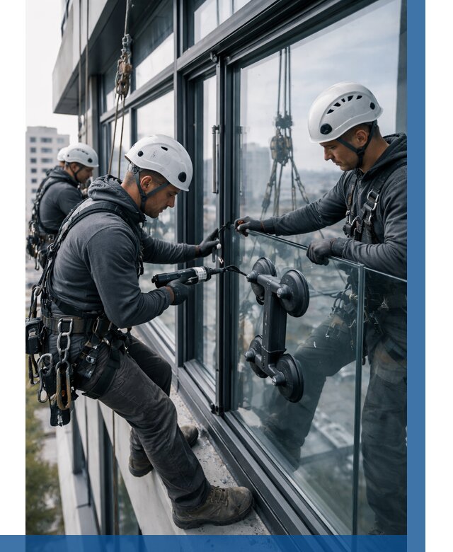 Витражное остекление зданий в Миассе от 3560 р. | ВЫСОТНИК-Мсс