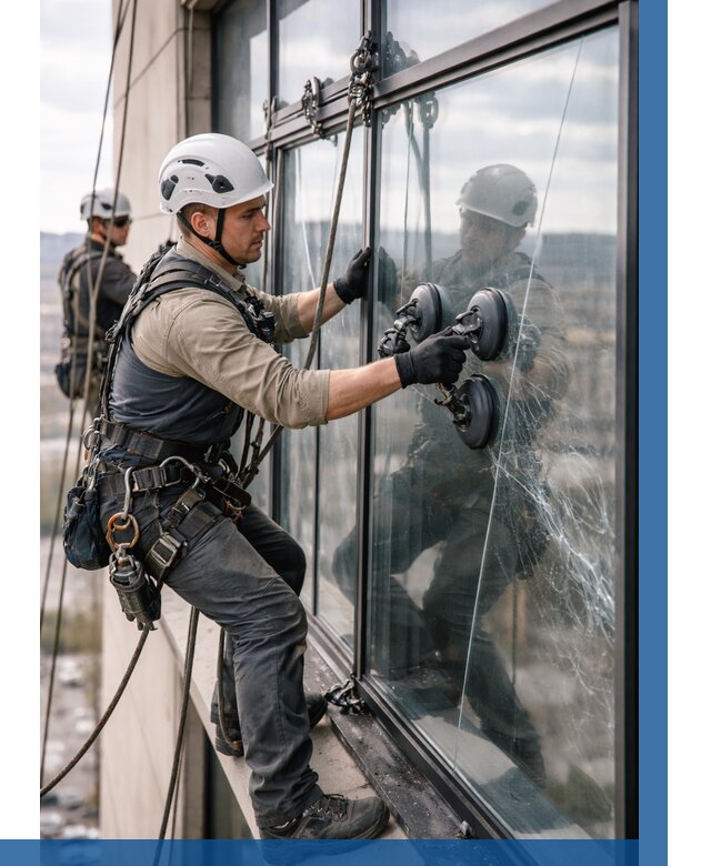 Замена стекла в витраже в Миассе под ключ от 8645 р. | ВЫСОТНИК-Мсс