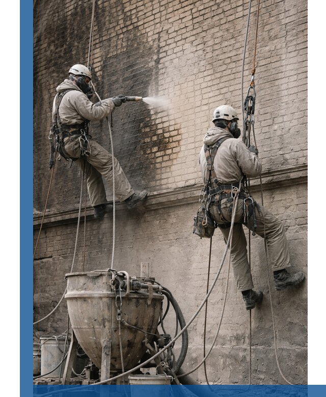 Пескоструйная очистка фасадов в Миассе профессионально