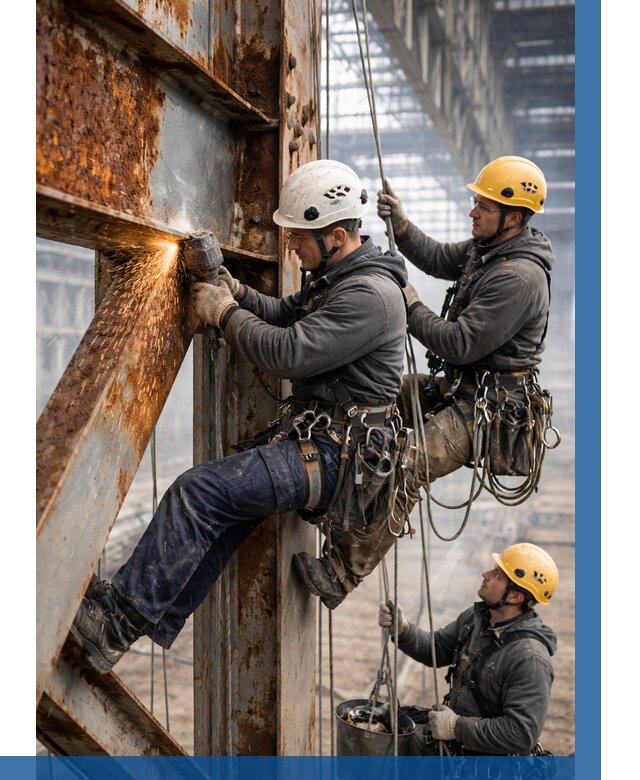 Зачистка металла от ржавчины в Миассе от 356 р. | ВЫСОТНИК-Мсс