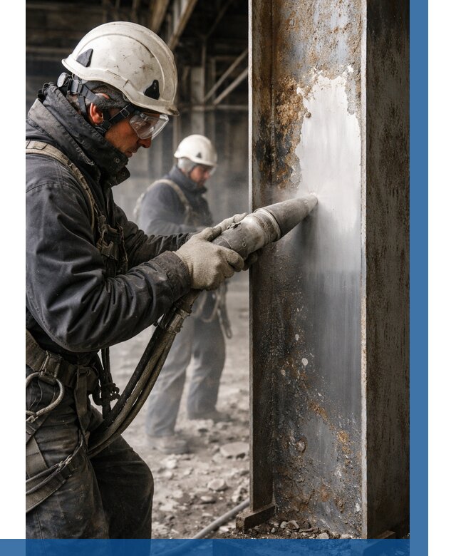 Удаление старой краски с металла в Миассе от 458 р. | ВЫСОТНИК-Мсс