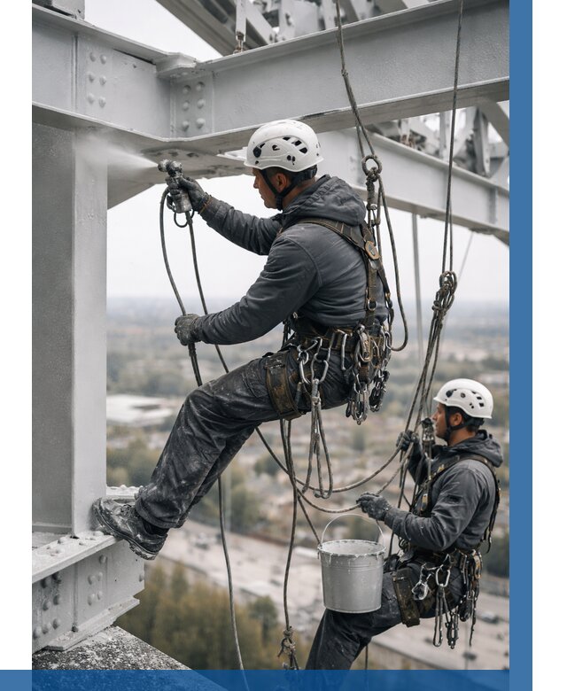 Покраска металлоконструкций на высоте в Миассе 356 р |ВЫСОТНИК-Мсс