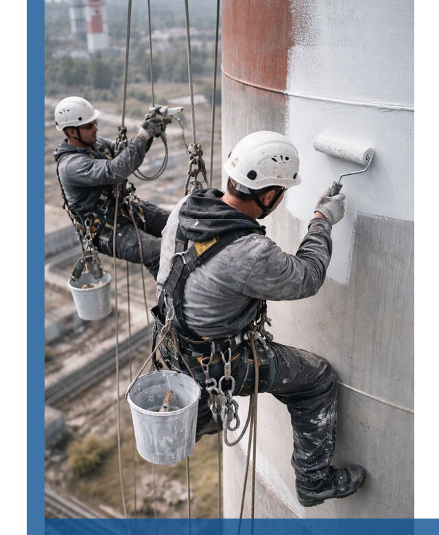 Покраска дымовых труб в Миассе: антикоррозийная защита и восстановление