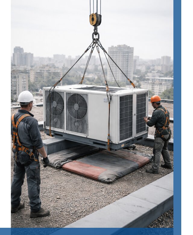 Подъем груза на крышу в Миассе от 5085 р. | ВЫСОТНИК-Мсс заказать