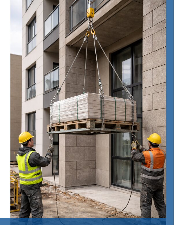 Подъем керамогранита на этаж в Миассе от 3560 р. | ВЫСОТНИК-Мсс