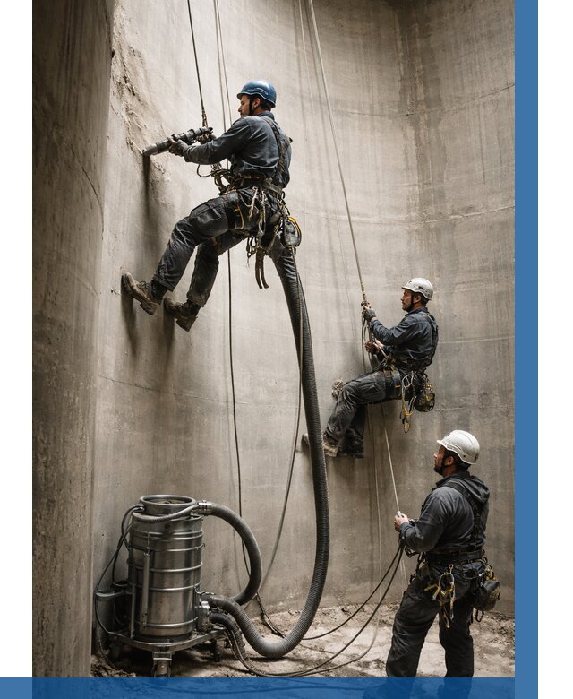 Зачистка силосов в Миассе от 4577 р. Договор и смета ВЫСОТНИК-Мсс