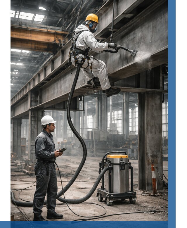 Обеспыливание конструкций в цехе в Миассе от 4271 р. | ВЫСОТНИК-Мсс