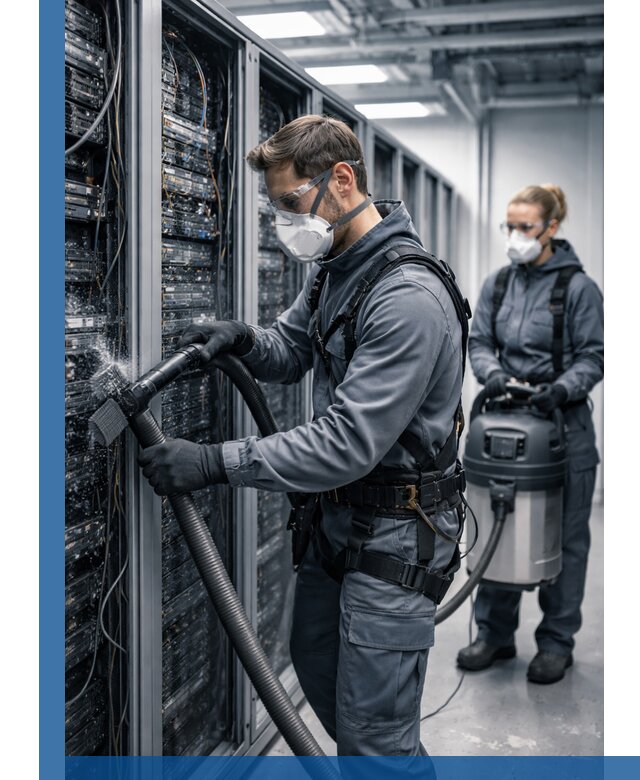 Обеспыливание серверной комнаты в Миассе, профессиональная очистка