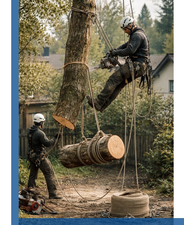 Валка деревьев частями в Миассе, безопасно и аккуратно