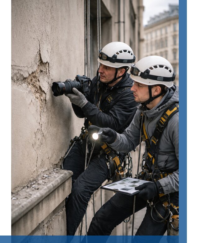 Фотофиксация дефектов фасада в Миассе от 4577 р. | ВЫСОТНИК-Мсс