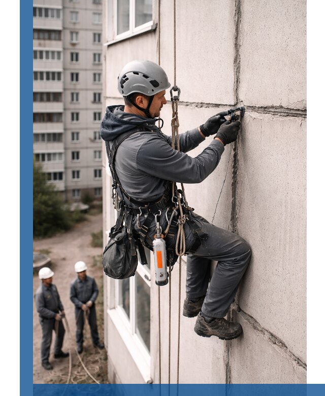 Обследование межпанельных швов и герметизация в Миассе