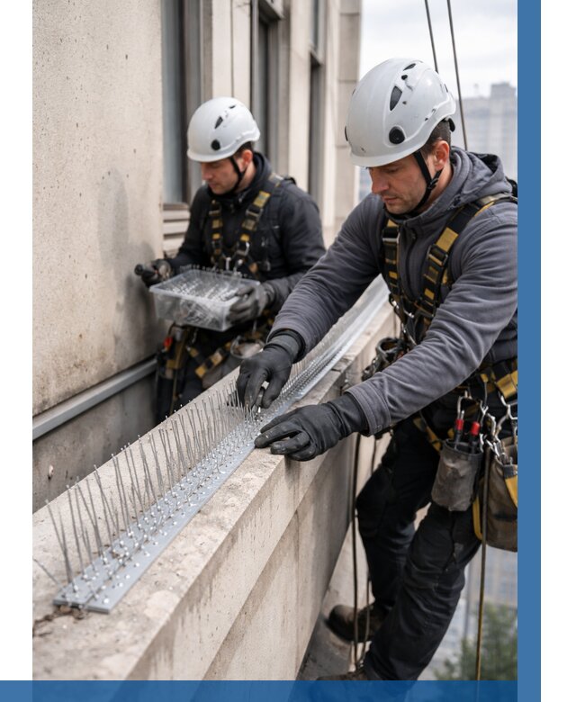 Установка шипов от птиц в Миассе от 864 р. | ВЫСОТНИК-Мсс