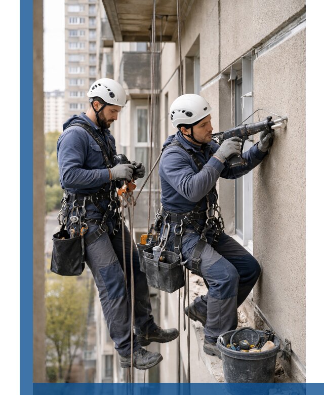 Промышленные альпинисты высотные работы и монтаж в Миассе